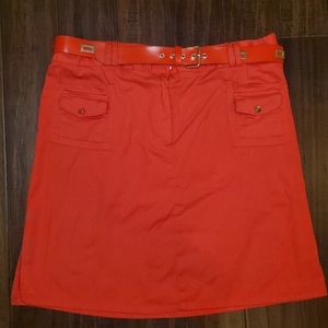Jamie Nicole Red Midi Skirt sz 24